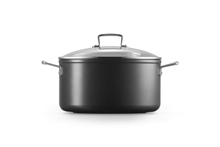 Pentola in alluminio antiaderente con coperchio vetro - 28 CM / 8.8 L