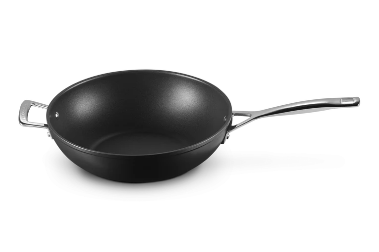 Padella Wok con maniglia in alluminio antiaderente - 30 CM / 4.7 L