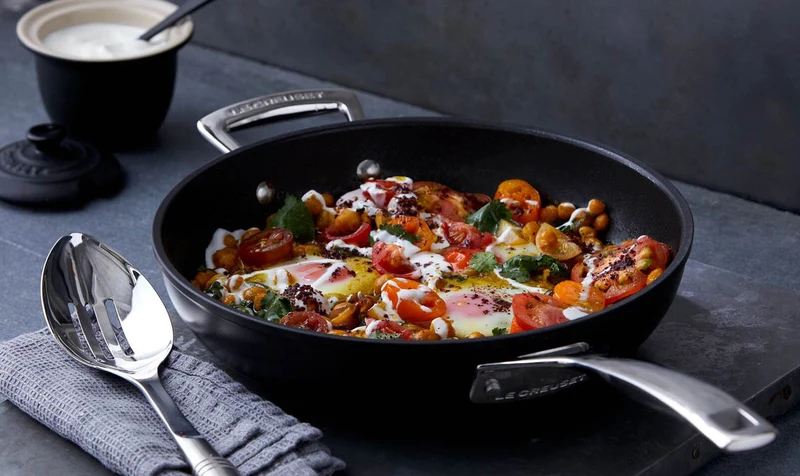 Padella Wok con maniglia in alluminio antiaderente - 30 CM / 4.7 L