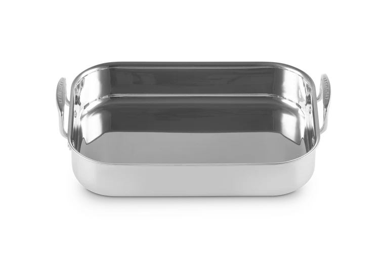 Arrostiera rettangolare in acciaio inox - 35 cm, 5.5L