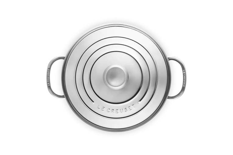 Pentola alta con coperchio in acciaio inox - 24 cm, 5.3L