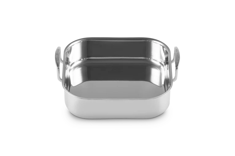 Arrostiera quadrata in acciaio inox - 26 cm, 4.4L