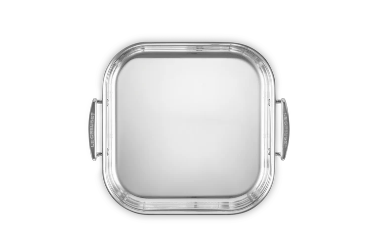 Arrostiera quadrata in acciaio inox - 26 cm, 4.4L