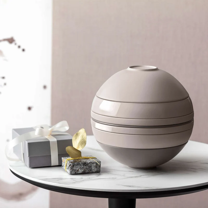 La Boule Dinner set - Beige, Premium Porcelain 7 PEZZI