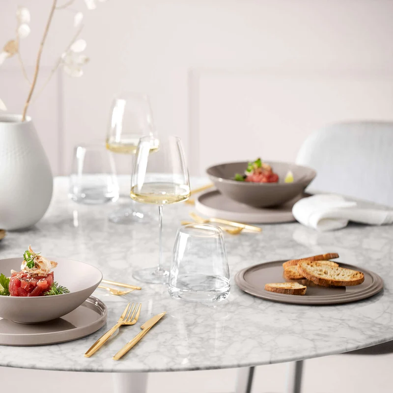 La Boule Dinner set - Beige, Premium Porcelain 7 PEZZI