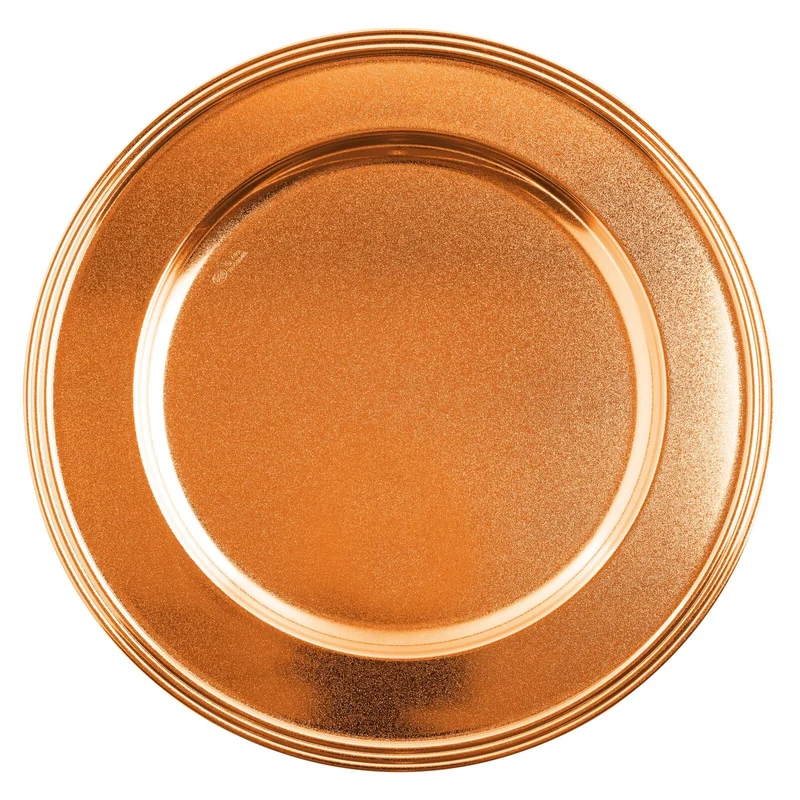 Avenue Piatto presentazione bordo rigato diamond red gold 31 cm