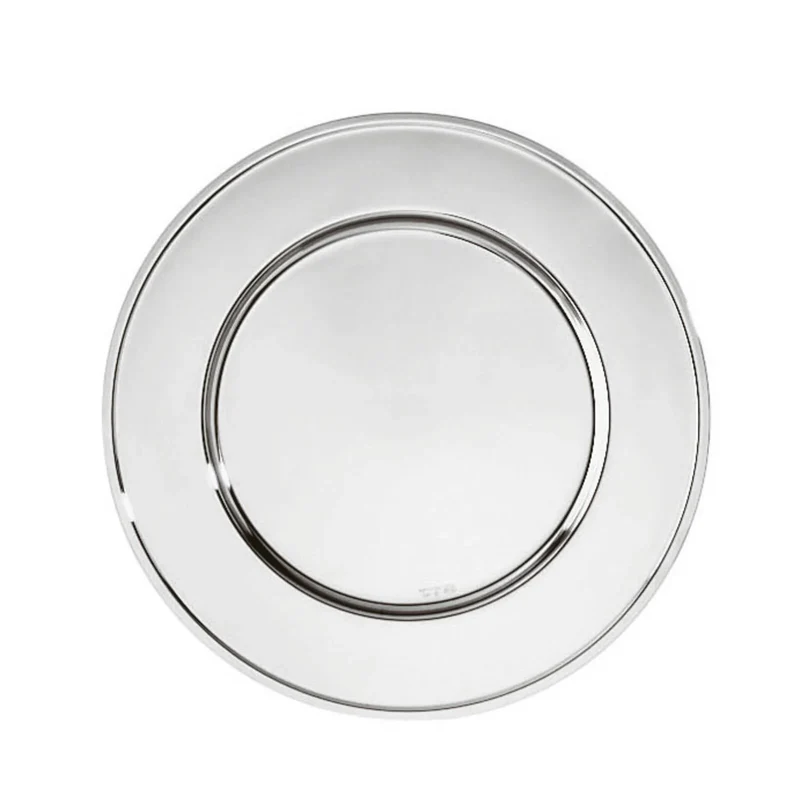 Elite Piatto presentazione in acciaio inox 33 cm