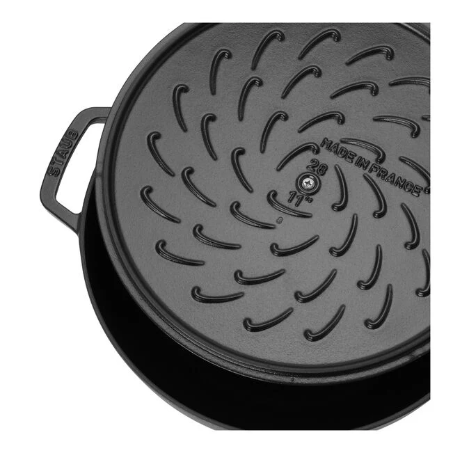 Tegame Chistera rotondo - 28 cm, nero