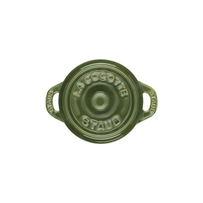 Mini cocotte rotonda - 10 cm, basilico