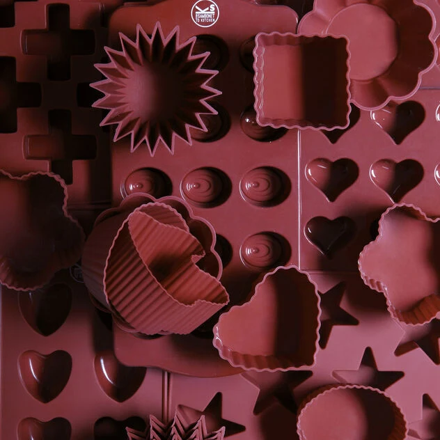 Stampo a stella per cupcake, 6 pz Silicone