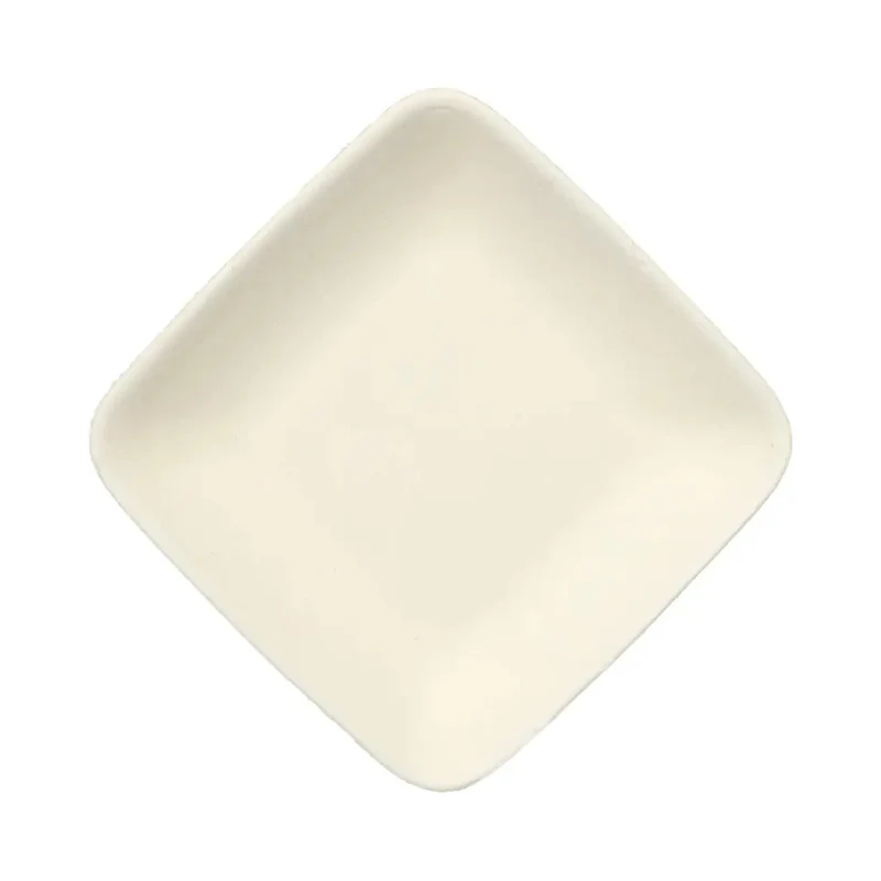 Finger piattino canna da zucchero cm.6.5x6.5 quadro pz.50