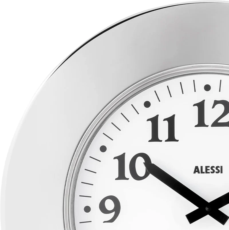 Momento - Orologio da parete / Acciaio Inox
