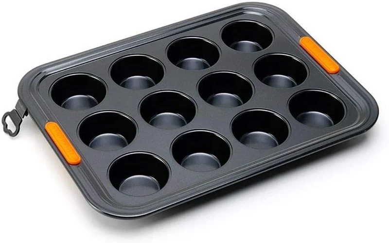Stampo 12 muffin - 40X30 cm, Nero