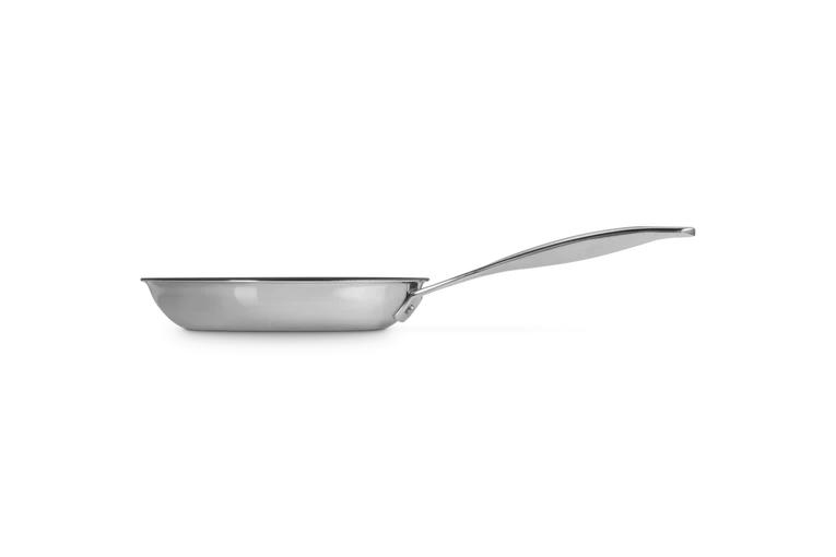 Padella bassa in acciaio inox, interno antiaderente - 20 cm