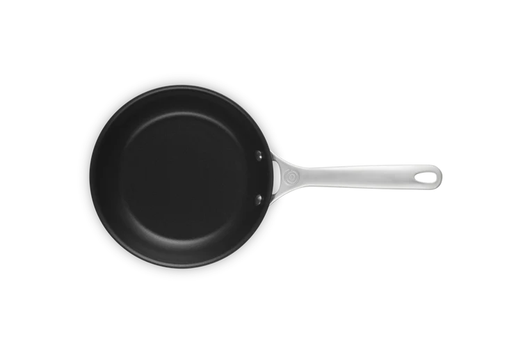 Padella bassa in acciaio inox, interno antiaderente - 20 cm