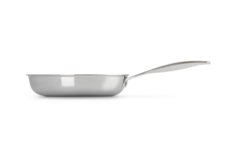 Padella in acciaio inox, interno antiaderente - 24 cm