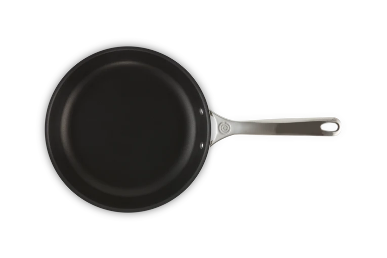 Padella in acciaio inox, interno antiaderente - 24 cm