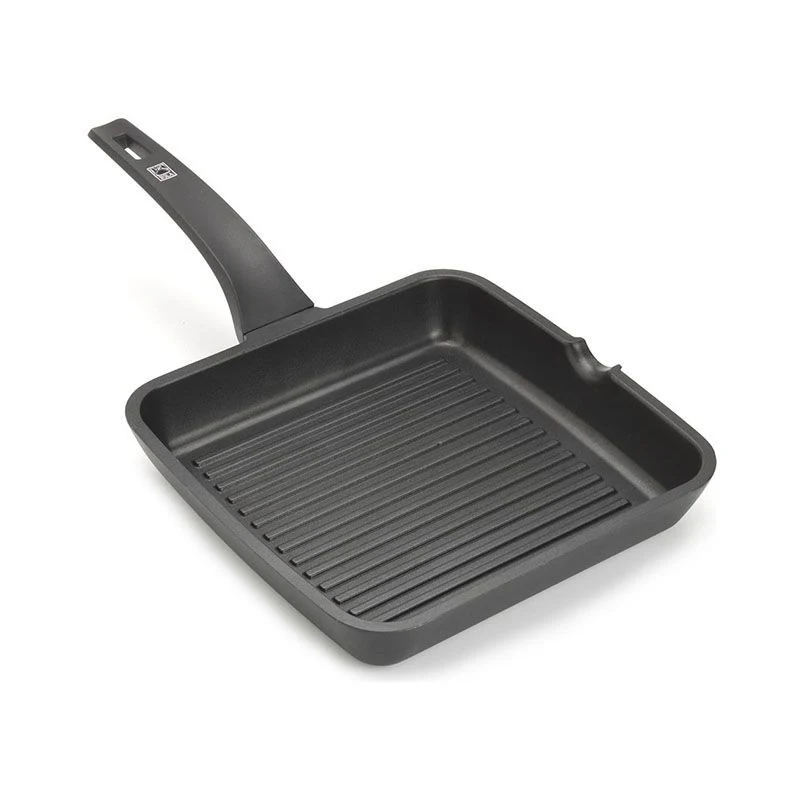 Bistecchiera Con Grill e Manico in Bachelite Anticalore 28x28 cm, efficient - Pintinox