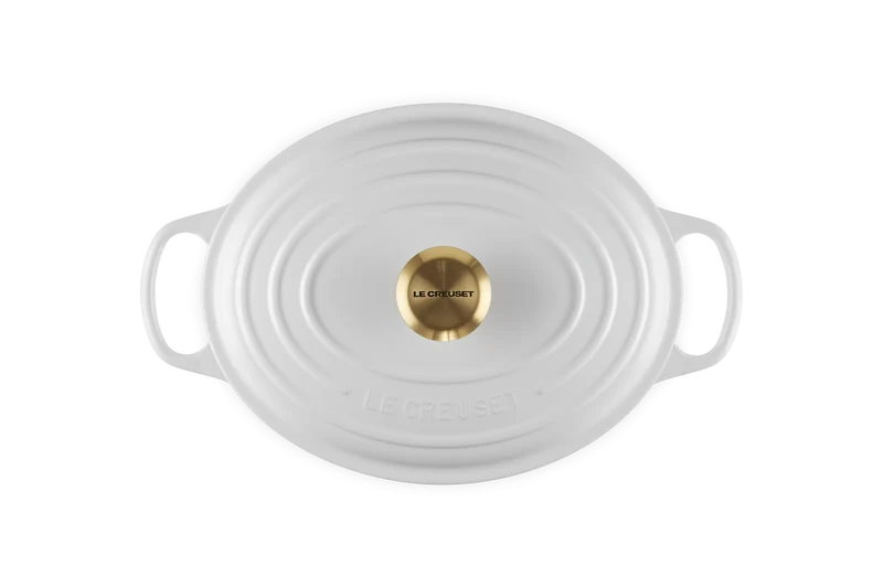 Cocotte ovale Evolution in ghisa vetrificata - 29 cm, 4.7L Bianco