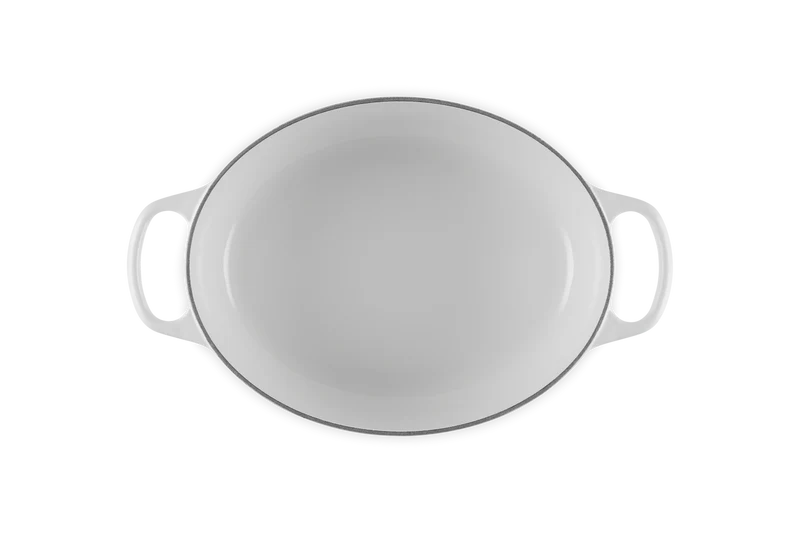 Cocotte ovale Evolution in ghisa vetrificata - 29 cm, 4.7L Bianco