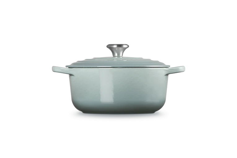 Cocotte rotonda Evolution in ghisa vetrificata - 20 cm, 2.4L Sea Salt