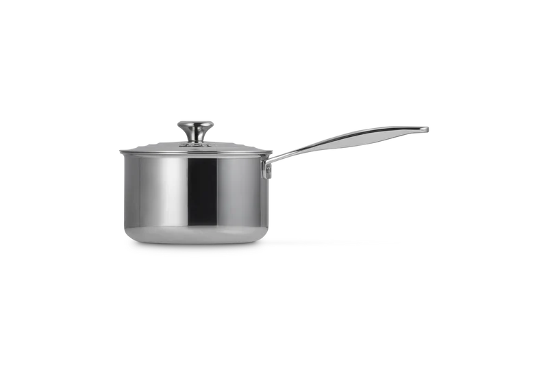 Casseruola con coperchio in acciaio inox - 18 CM / 2.8 L