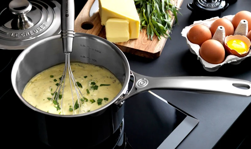 Casseruola con coperchio in acciaio inox - 18 CM / 2.8 L