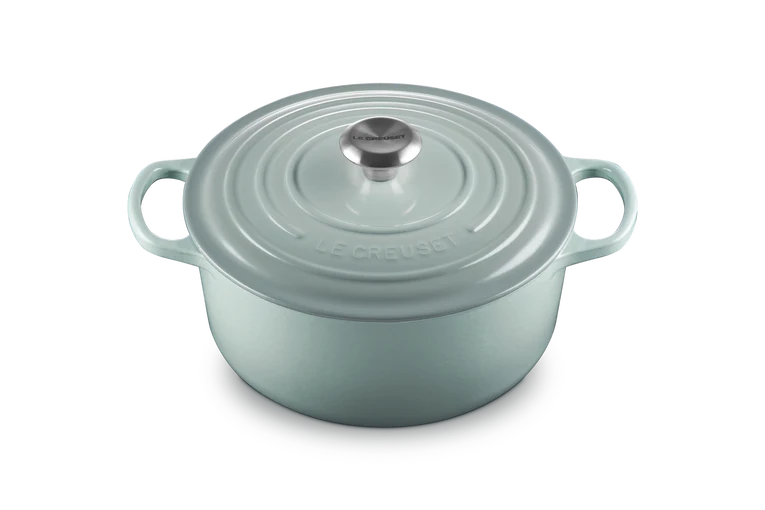 Cocotte rotonda Evolution in ghisa vetrificata - 26 cm, 5.3L Sea Salt