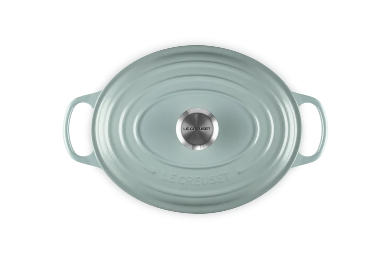 Cocotte ovale Evolution in ghisa vetrificata - 29 cm, 4.7L Sea Salt