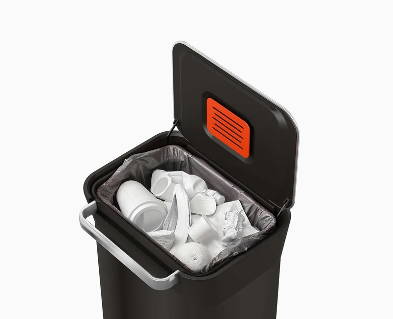 Joseph & Joseph - Titan 30L Compattatore per rifiuti nero