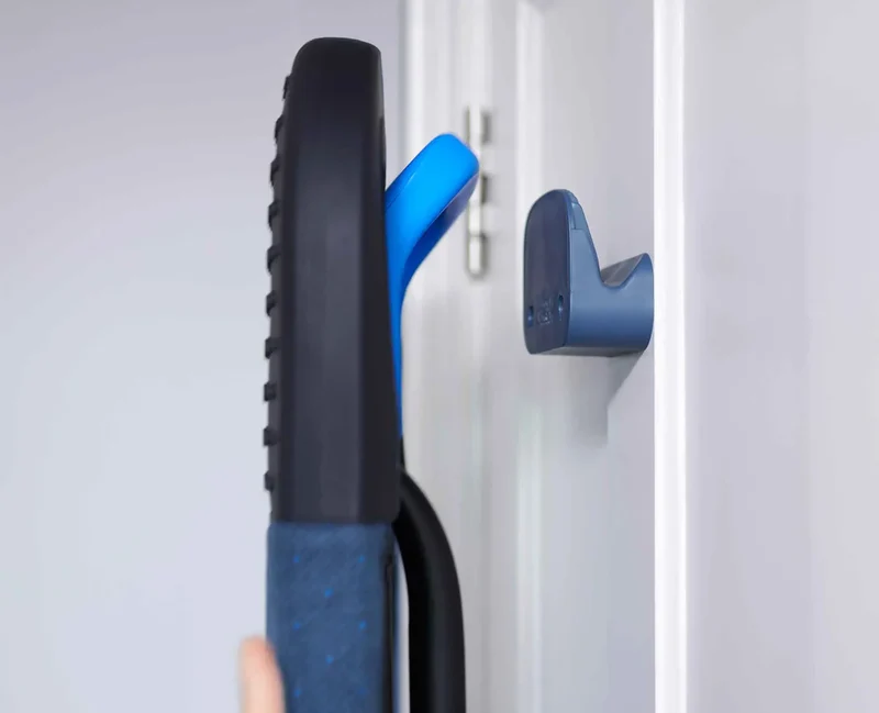 Glide Plus - Asse da stiro Piegabile - 130 cm con Copertura avanzata BLU