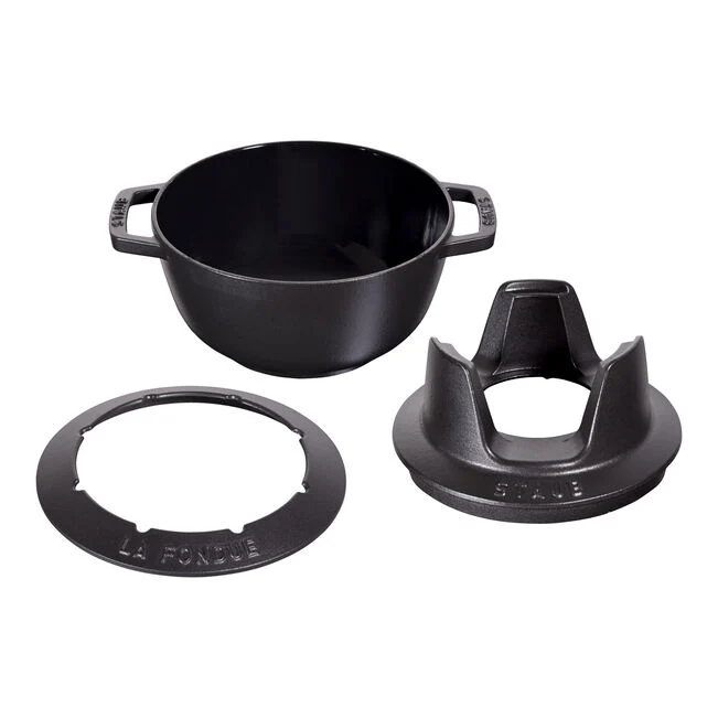 Staub Specialities 10-pz., Set per fonduta, nero