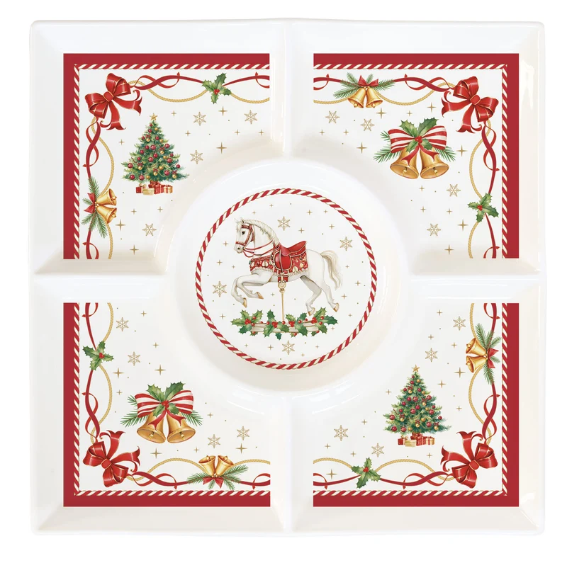 Vassoio aperitivi In Color Box - 25x25 cm / Christmas Tale