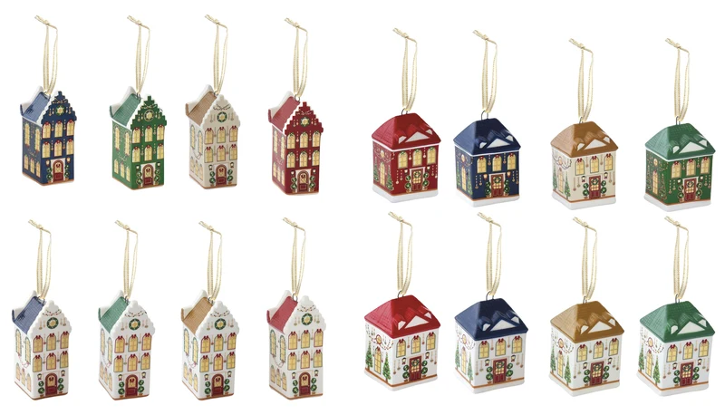 Decorazioni Natalizie in ceramica - scelta casuale / Festive Avenue