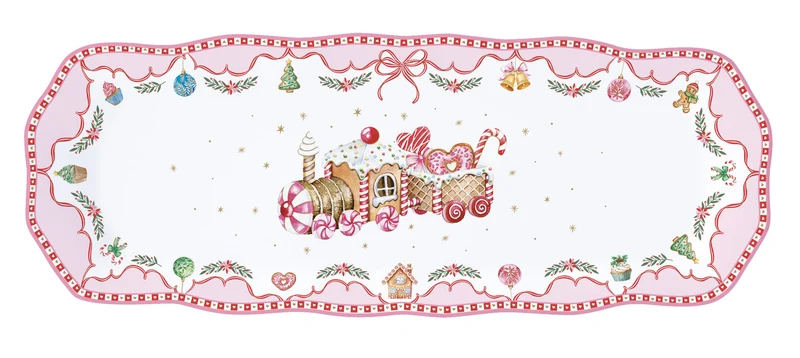Vassoio In Color Box - 37x14 cm / Sweet Christmas