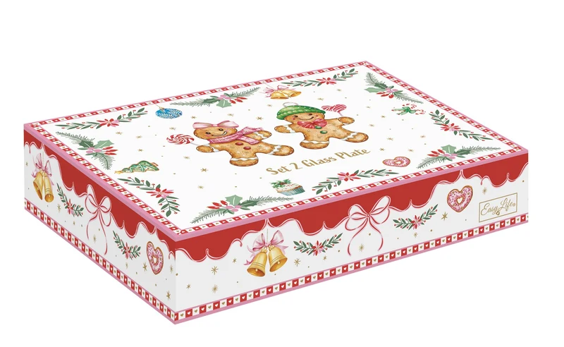 Set 2 piattini in vetro - In color Box / Sweet Christmas