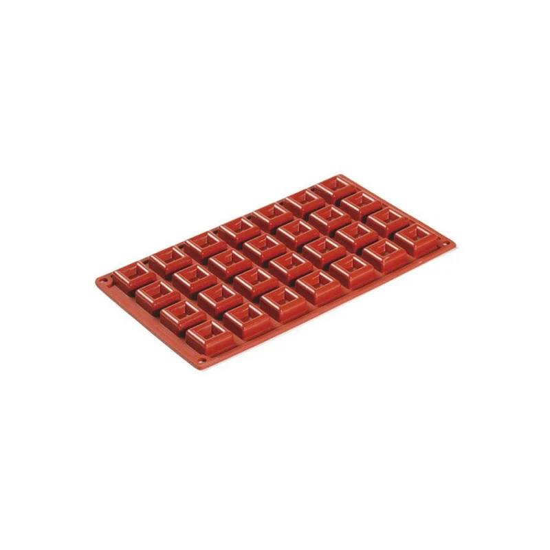 Stampo silicone micro savarin quadrato 28 impronte
