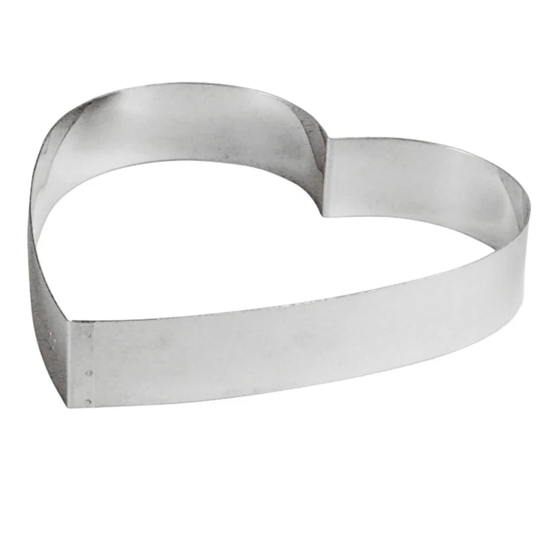 Fascia inox forma cuore cm.24 h.4