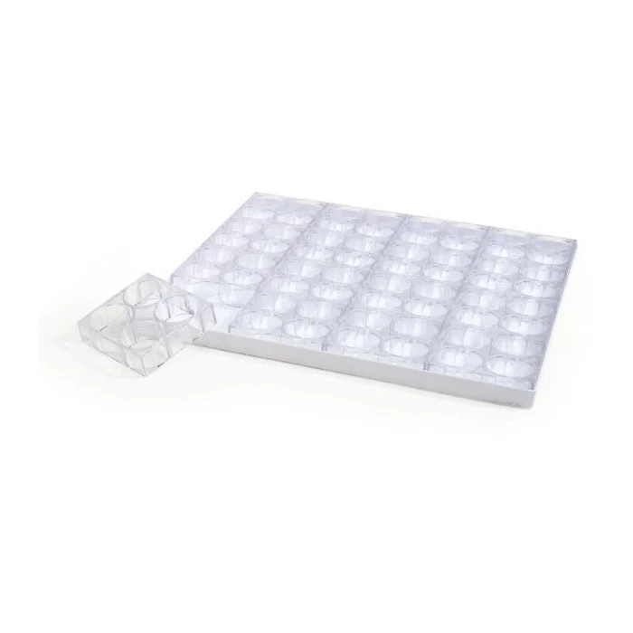 Teglia monoporzione mignon gr.20 cuore pz.64 su teglia 40x34