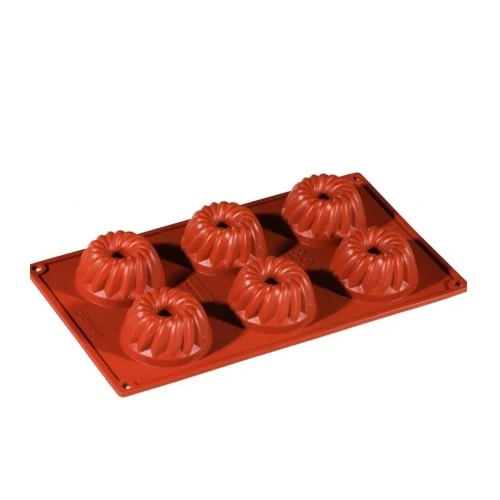 Stampo silicone mini guglhupf ø cm.7 h.3.3 6 impronte