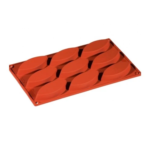 Stampo silicone barchette ø cm.10x4.4 h.1.5 9 impronte