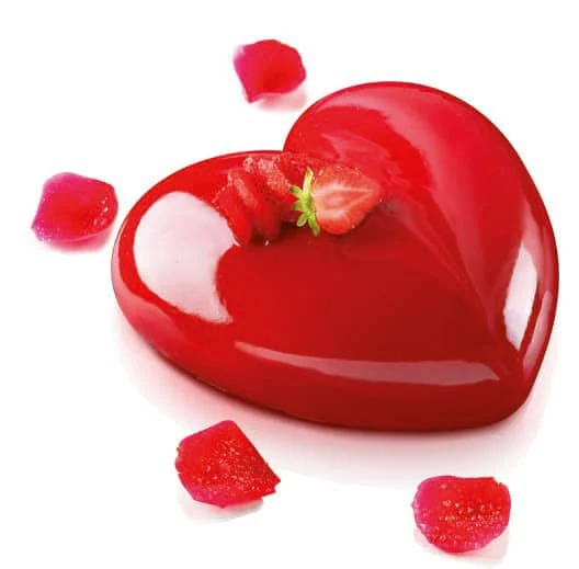 Stampo silicone cuore ø cm.6.5x6 h.3.5 8 impronte