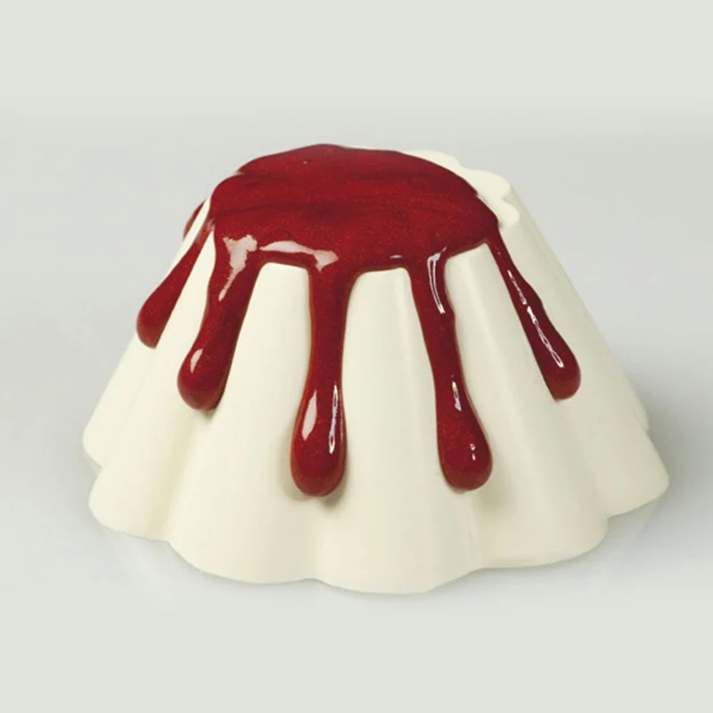 Stampo silicone briochette cannellata ø cm.7.9 h.3 6 impronte