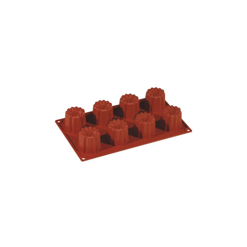Stampo silicone cannelle ø cm.5.6 h.5 8 impronte