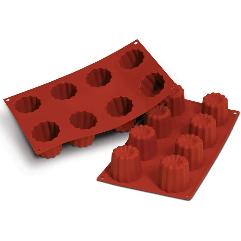 Stampo silicone cannelle ø cm.5.6 h.5 8 impronte