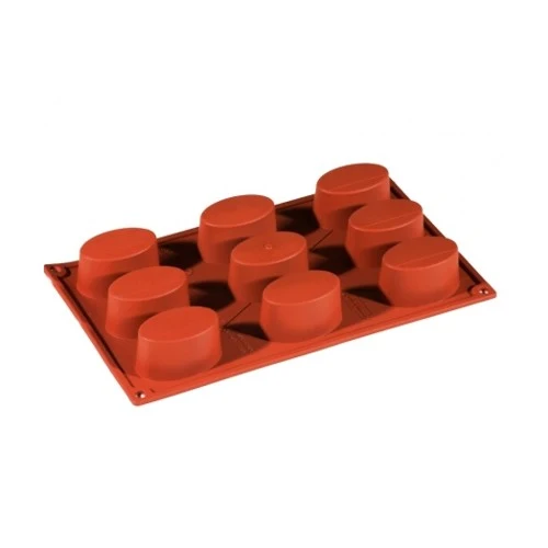 Stampo silicone ovale ø cm.6.5x4.1 h.3.4 9 impronte