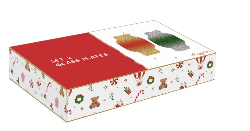 Set 2 piattini in vetro - In Color Box / Sweet Christmas