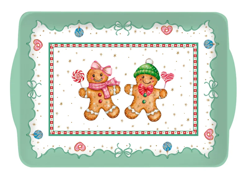 Vassoio Con manici - 22x15 cm / Sweet Christmas