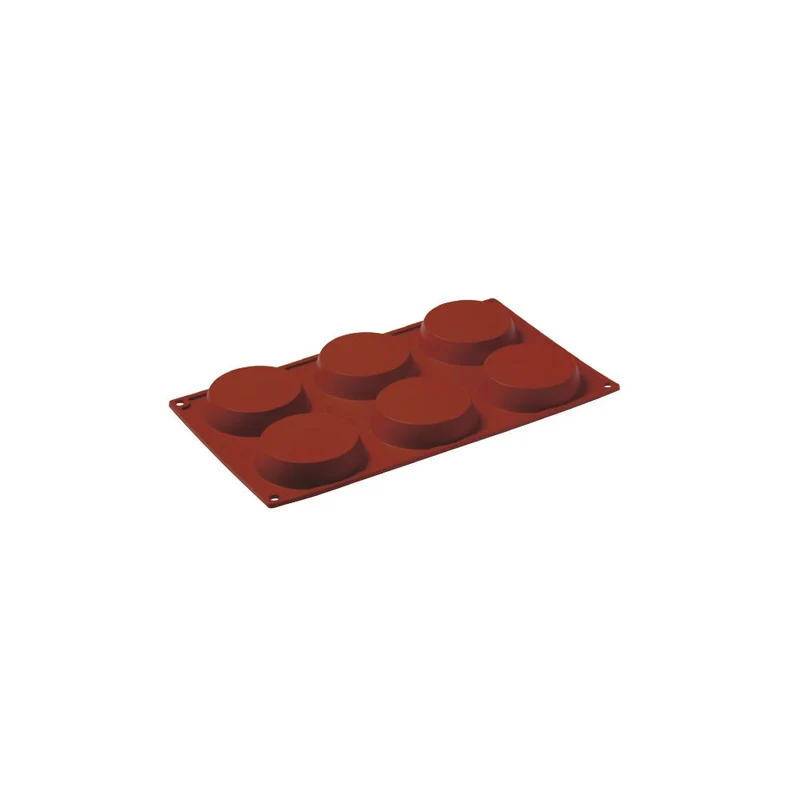 Stampo silicone tortine ø cm.8 h.1.8 6 impronte