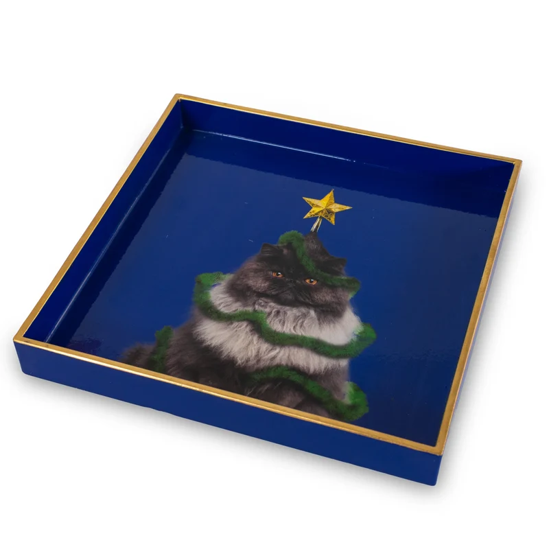 Vassoio - Svuota tasche / Blu Natalizio